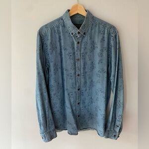 Jack and Jones floral denim shirt